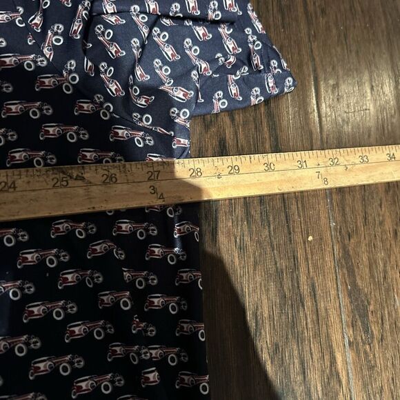 RLX Ralph Lauren Mens XXL Oldsmobile Car Automobile Print Pattern Polo Shirt - Picture 6 of 7